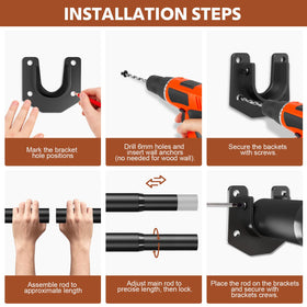 BrFoYu closet rod versatile for closets, RVs and more