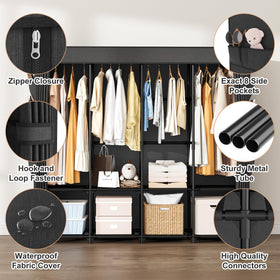 BrFoYu dust-proof cover protects clothes during long-term storage.