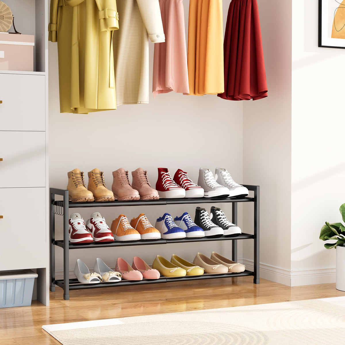 BrFoYu free-standing design stands securely on any floor.