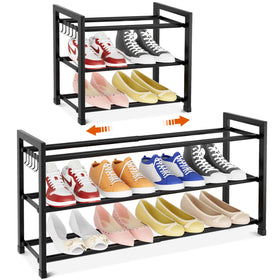 BrFoYu 12-pairs capacity helps organize up to a dozen pairs.