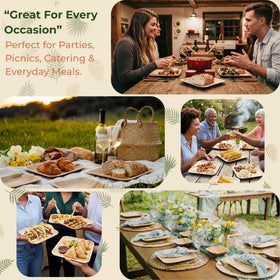 Brheeze 50-piece dinner pack for bulk event planning.