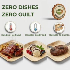 Brheeze leak-resistant bamboo plates ready to prevent spills.