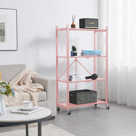 Folded profile saves space for compact storage.