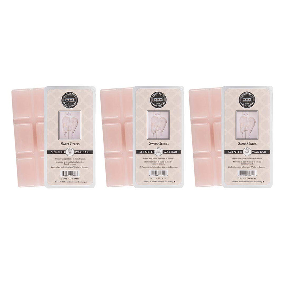 Bridgewater Sweet Grace wax melt bar 3-pack ready to scent your space