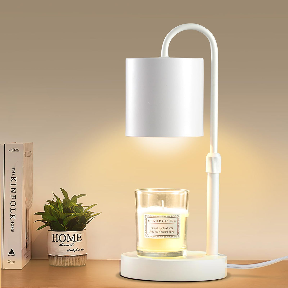 Briever candle warmer lamp base for smokeless fragrance diffusion.
