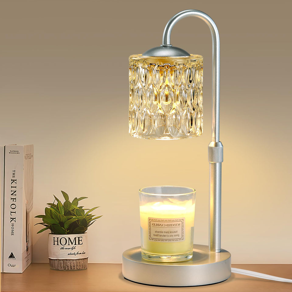 Briever candle warmer lamp base shows sturdy wood foundation for stable daily use.