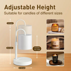 Briever candle warmer lampshade design enhances room ambience.