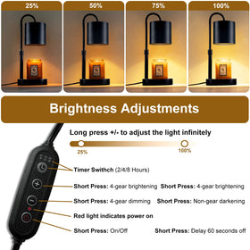 Briever candle warmer non-slip pads protect surfaces and keep family safe