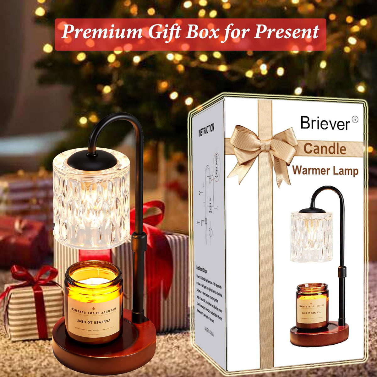 Briever gift-ready candle warmer ideal for housewarmings and holidays.