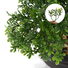 Briful potted artificial bonsai decor suits bedrooms for a serene vibe.