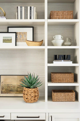 Briful Succulents artificial aloe enhances bedroom decor with simplicity.