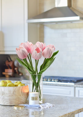 Briful wilt-free tulip arrangement offers reliable everyday decor.