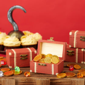 Bright Creations paint-ready mini treasure chest for personalized party favors.