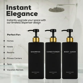 Brighter Barns pump detail highlights gold accents adding premium bathroom flair.