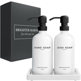 Brighter Barns hand and dish soap set ready for use in daily routines