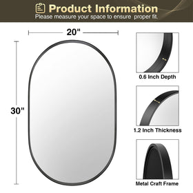 Brightify oval mirror packaging demonstrates careful protection from delivery