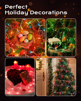 Brightown indoor/outdoor decor ideas with clear string lights