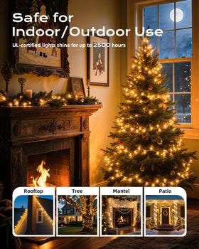 UL-listed Brightown string lights ensuring safe indoor/outdoor use