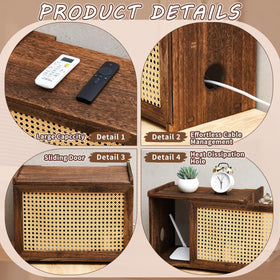 BrightRow spacious interior fits multiple devices including router, modem, and projector.