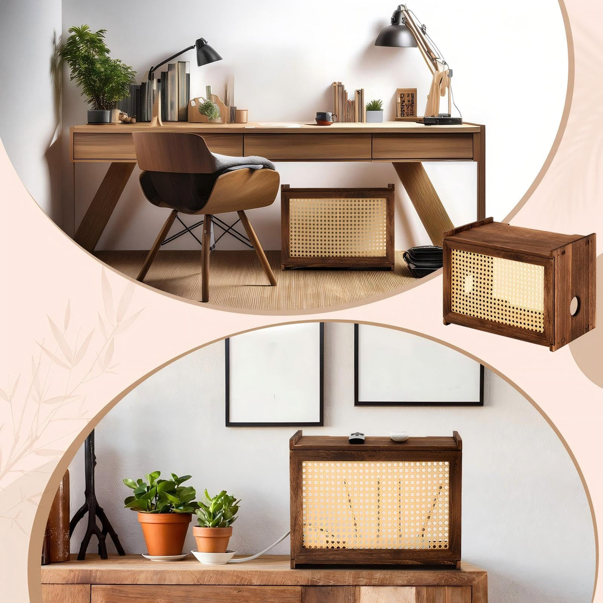 BrightRow sturdy wooden construction provides reliable support for electronics in any room.