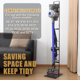 BRIGHTSHOW metal storage bracket offers durable, stable placement for cordless vacuums