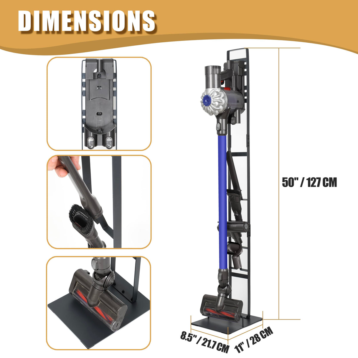 BRIGHTSHOW stand for Dyson handheld models keeps DC30 to DC62 within reach