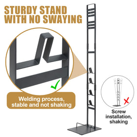 BRIGHTSHOW sturdy metal bracket docking creates a neat, space-saving setup