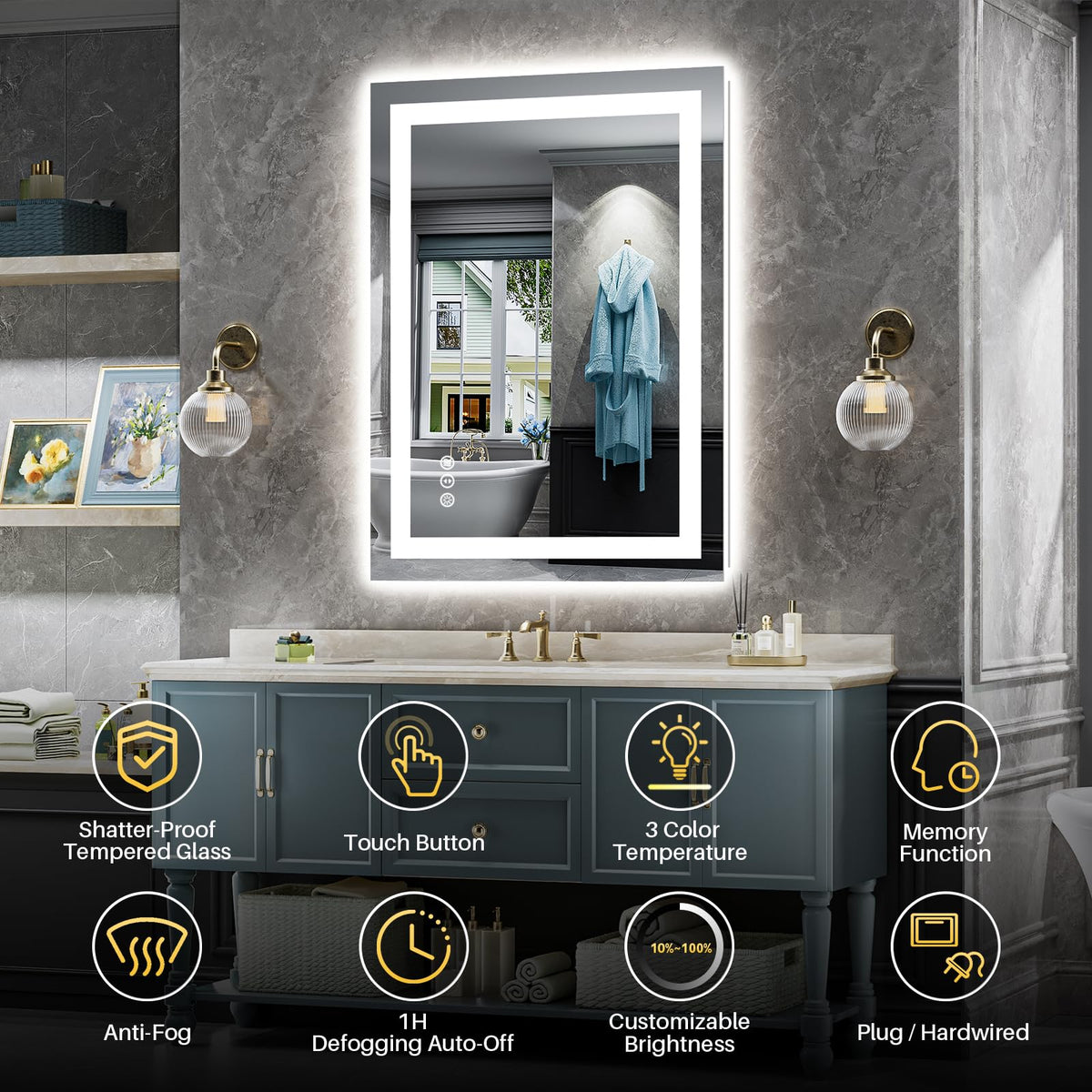 Briivue anti-fog defogger clears steam for clear reflection