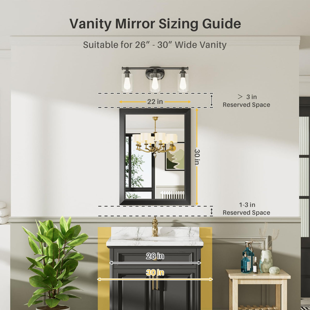 Briivue anti-rust aluminum frame resists moisture for bathroom durability