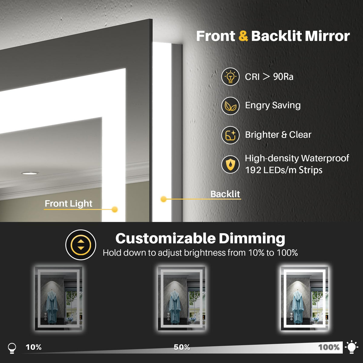 Briivue dimmable color temperature options for day and night routines