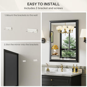 Briivue wall mirror complements entryways with contemporary decor