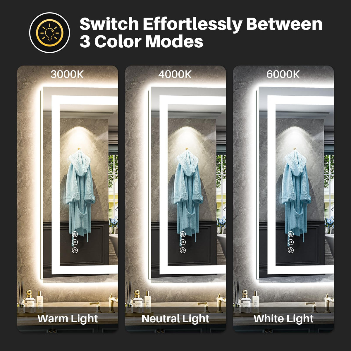 Briivue smart memory saves your preferred brightness and warmth