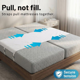 Briliantwerk split king gap filler setup supports undisturbed cuddling.