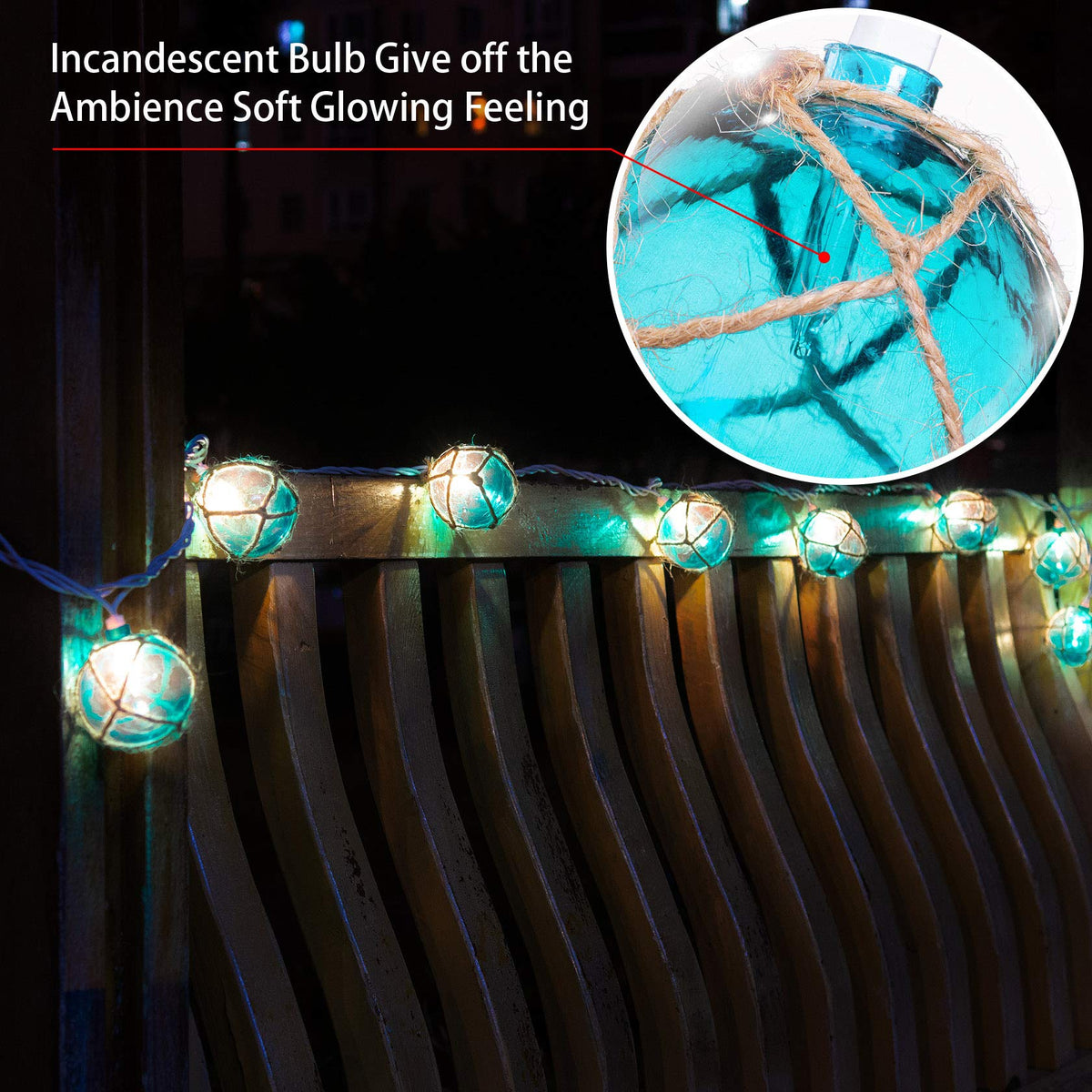 Brillarlights 9.83 ft string lights enable cozy coastal setups.