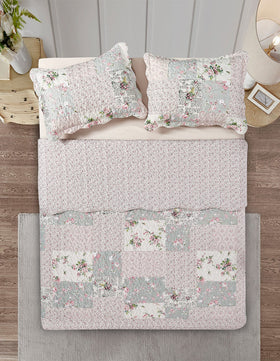 Brilliant Sunshine Full/Queen quilt set size 90x90 for versatile bedding.