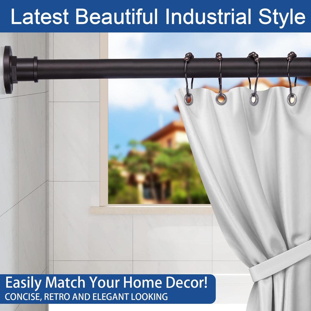BRIOFOX 2-in-1 design shows versatile tension mounting and screw mounting.