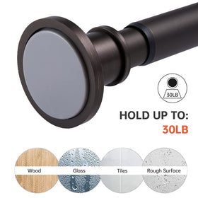 BRIOFOX adjustable 43-72 inch rod fits varied spaces.