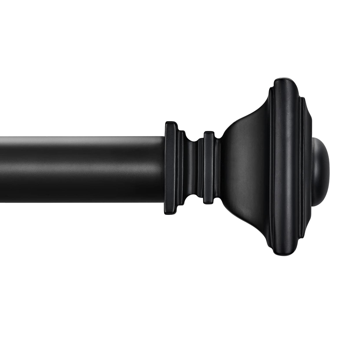 BRIOFOX black curtain rod 48-84 inches provides sturdy support and sleek style.