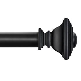 BRIOFOX black curtain rod 48-84 inches provides sturdy support and sleek style.
