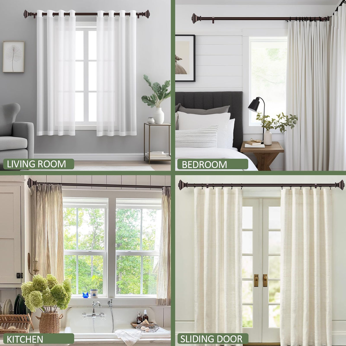 BRIOFOX brackets and hardware included for quick, secure indoor installation