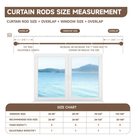 BRIOFOX curtain rod kit includes brackets, anchors, and screws for quick installation.