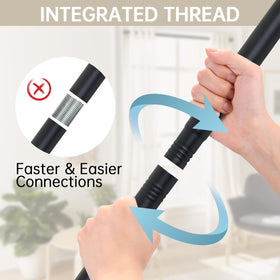 BRIOFOX end caps with rubberpad highlighting grip and style.