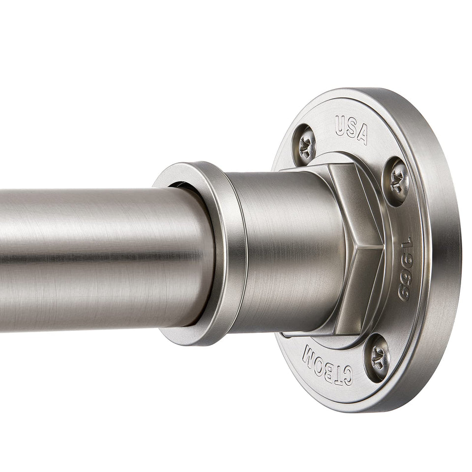 BRIOFOX industrial shower rod angle view shows sturdy construction