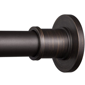 BRIOFOX industrial shower rod with bronze end cups for durable bathroom use.