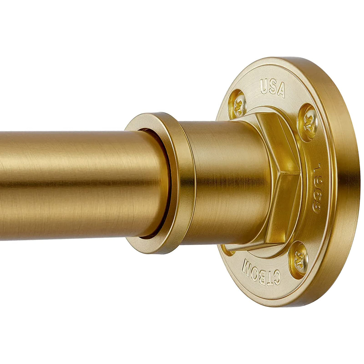BRIOFOX industrial shower rod with 2-inch diameter for strong, long-lasting support in busy bathrooms.