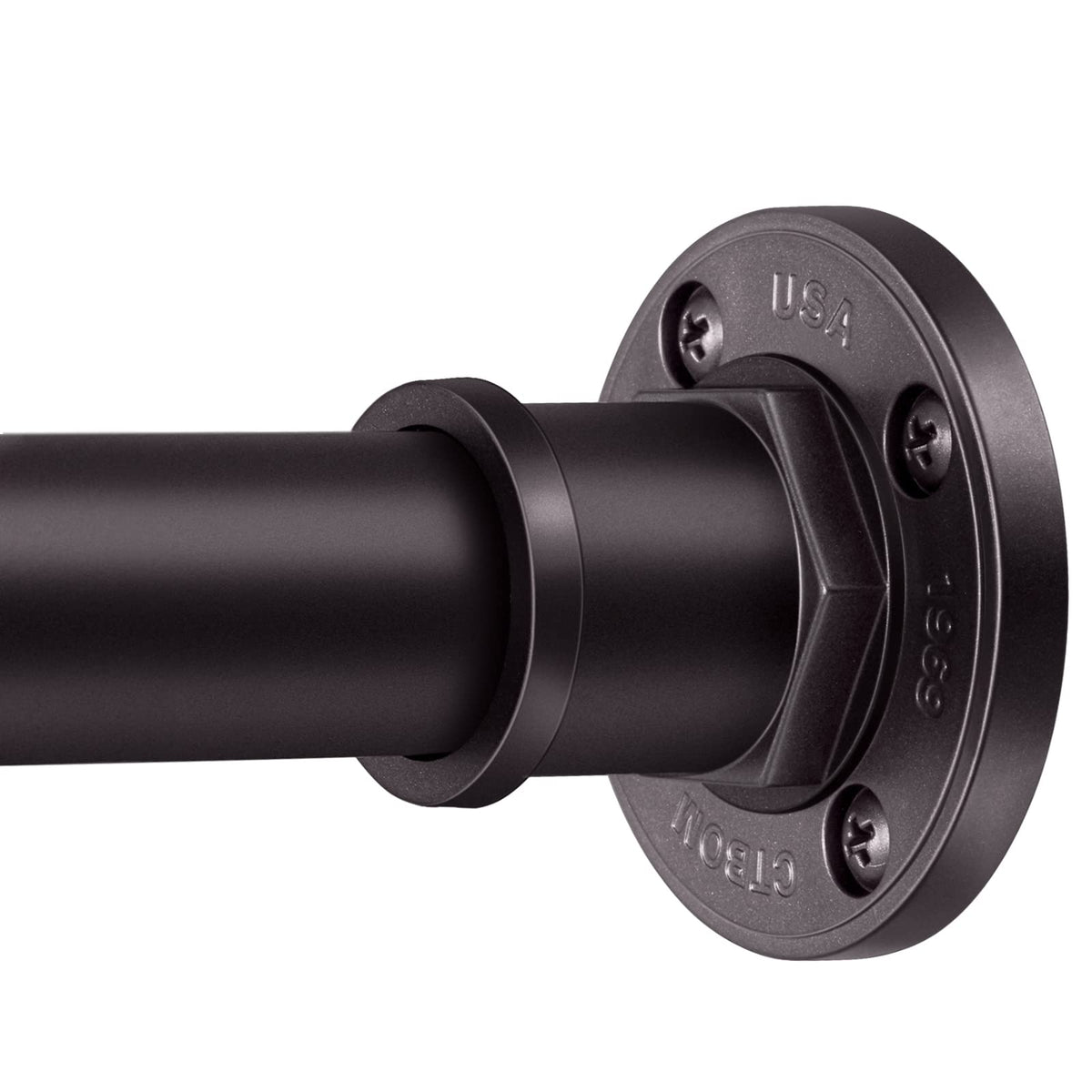 BRIOFOX industrial bronze shower rod close-up highlights sturdy finish and rust resistance.