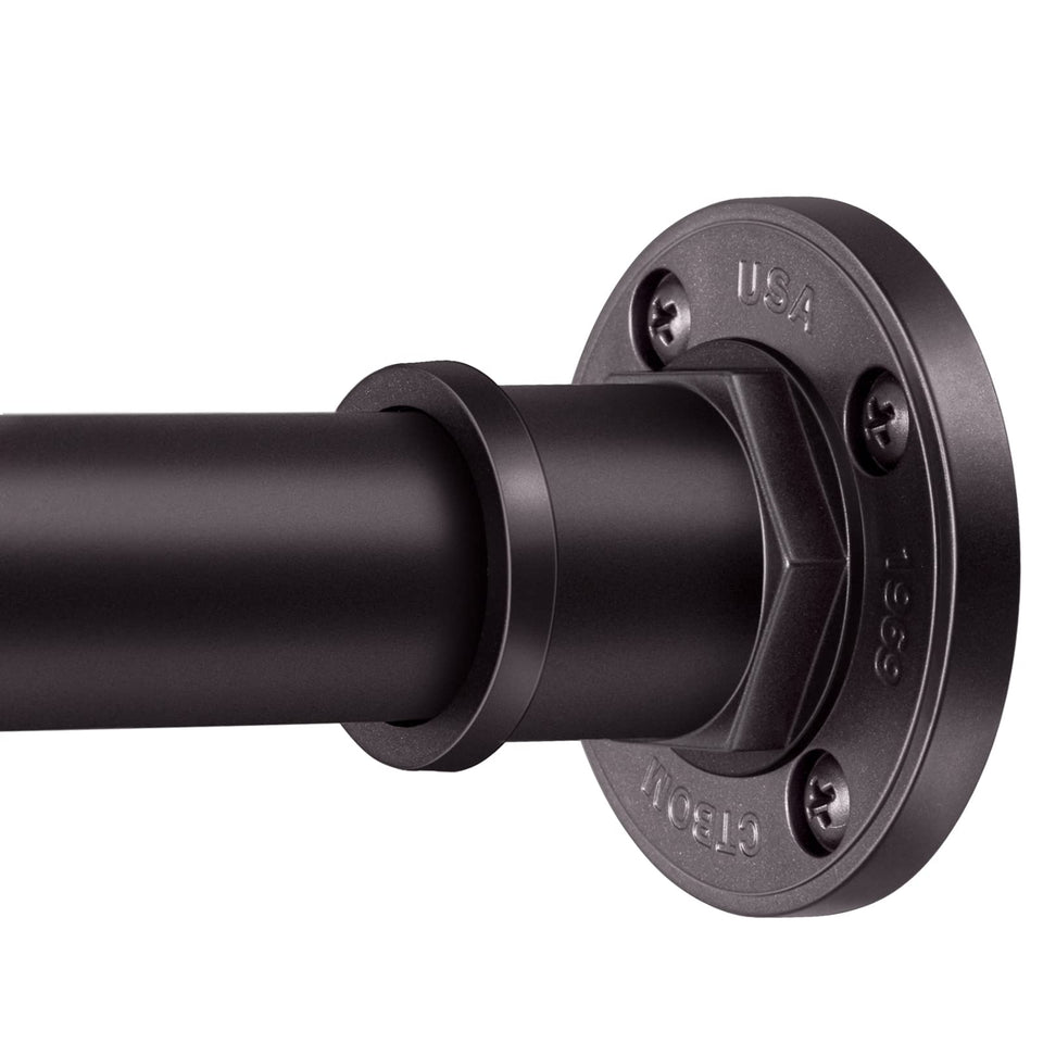 BRIOFOX industrial bronze shower rod close-up highlights sturdy finish and rust resistance.