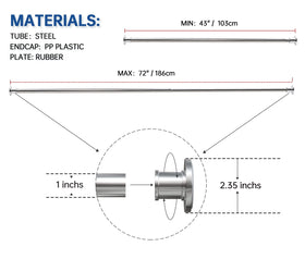 BRIOFOX easy no-drill installation with strong tension.