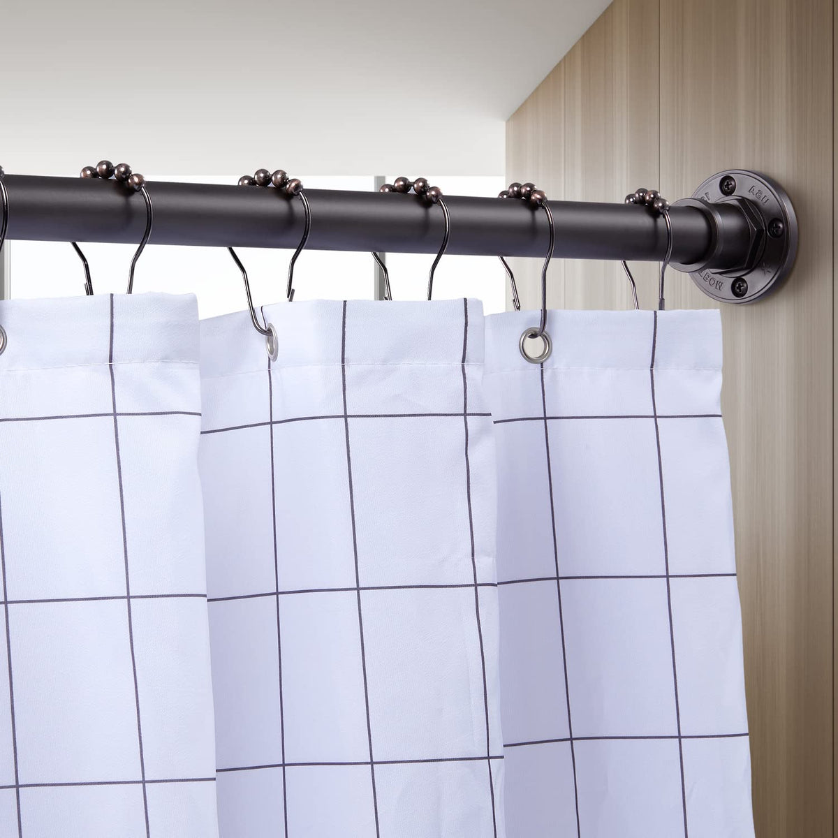 BRIOFOX adjustable 43-72 inch length fits many spaces.