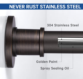 BRIOFOX 1-inch stainless steel tube provides strong support.